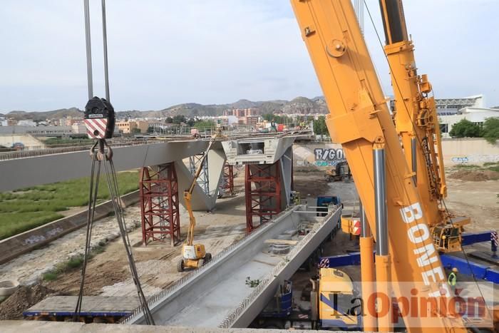 El nuevo puente en Lorca, a punto de terminar