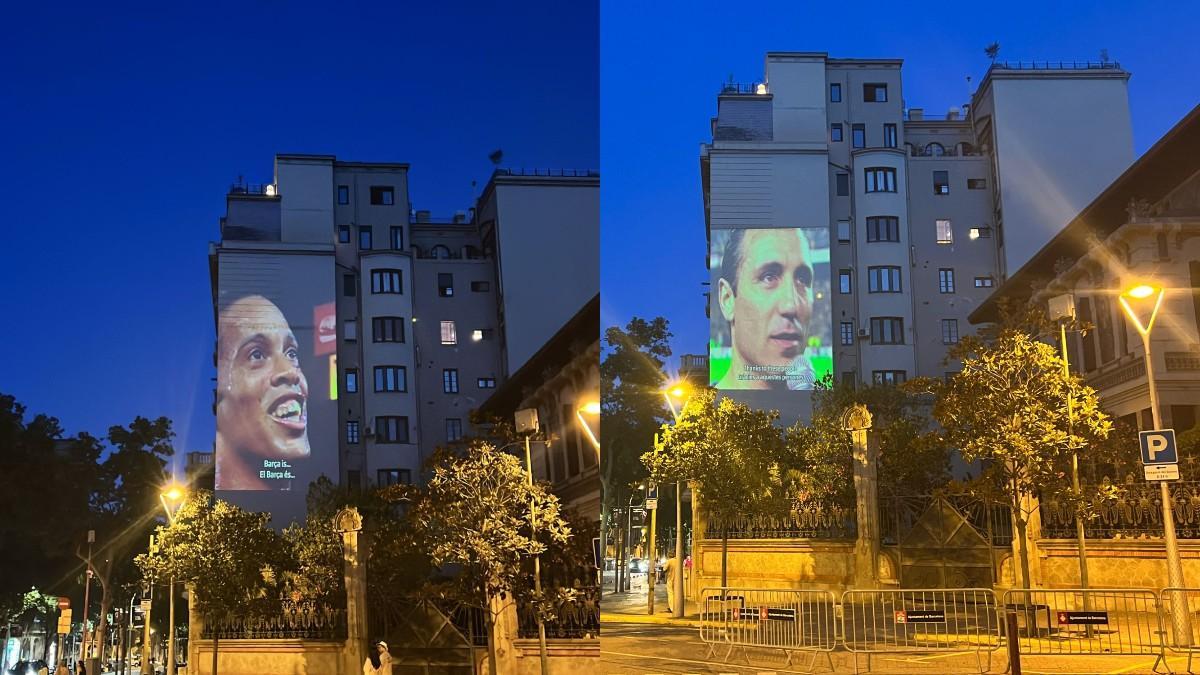 Los vídeos proyectados por Barcelona