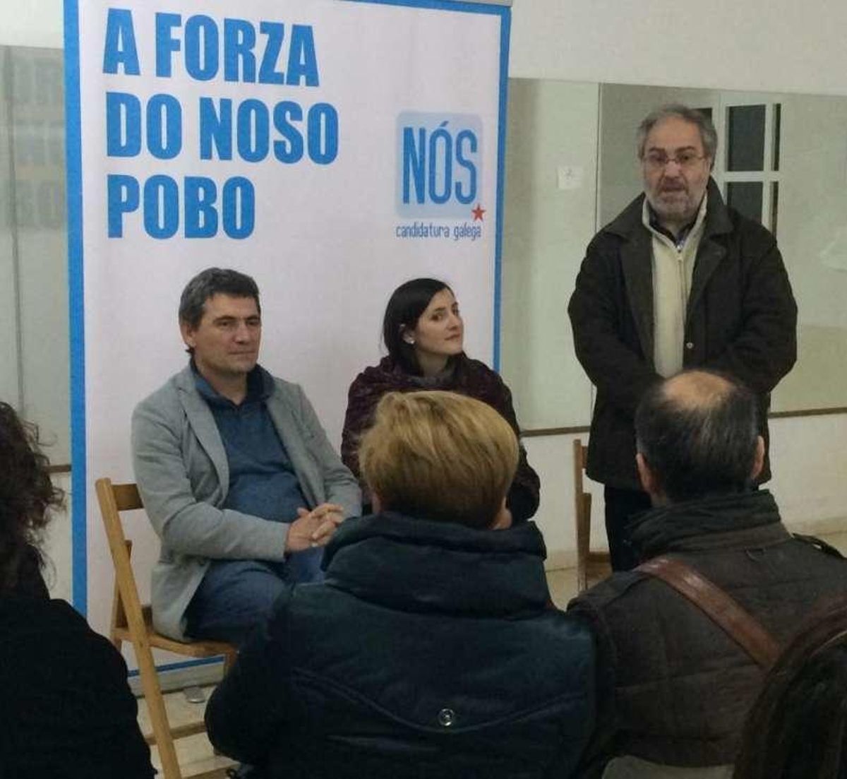 Nós, con las rederas en Cangas y críticas a En Mareas y al PP