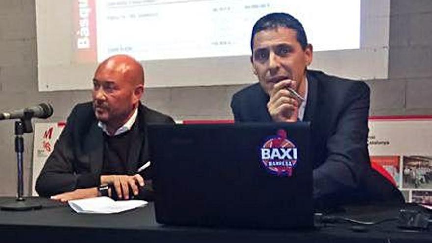 El president del Baxi, Josep Sàez (esquerra), i el gerent Carles Sixto