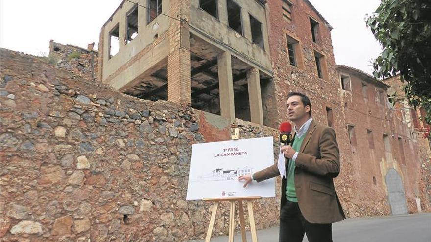 Onda consolidará la fachada de la antigua fábrica de azulejos la Campaneta en 2018