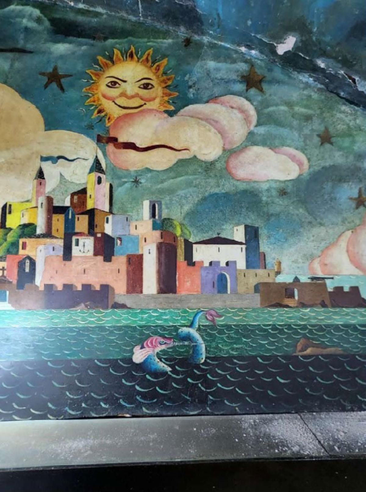 Murales de Urbano Lugrís en el antiguo restaurante Fornos Murales de Urbano Lugrís en el antiguo restaurante Fornos