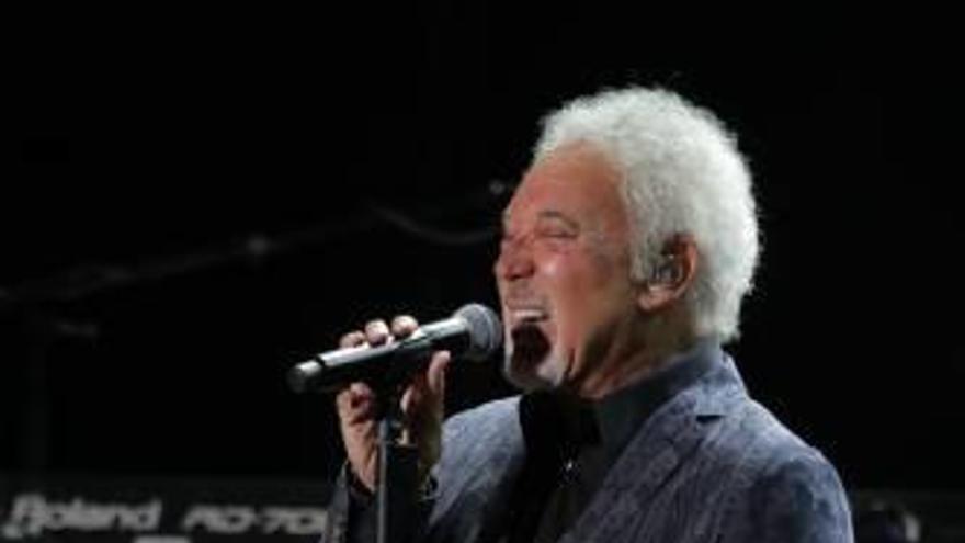 El cantante Tom Jones, durante su actuación en Marbella.