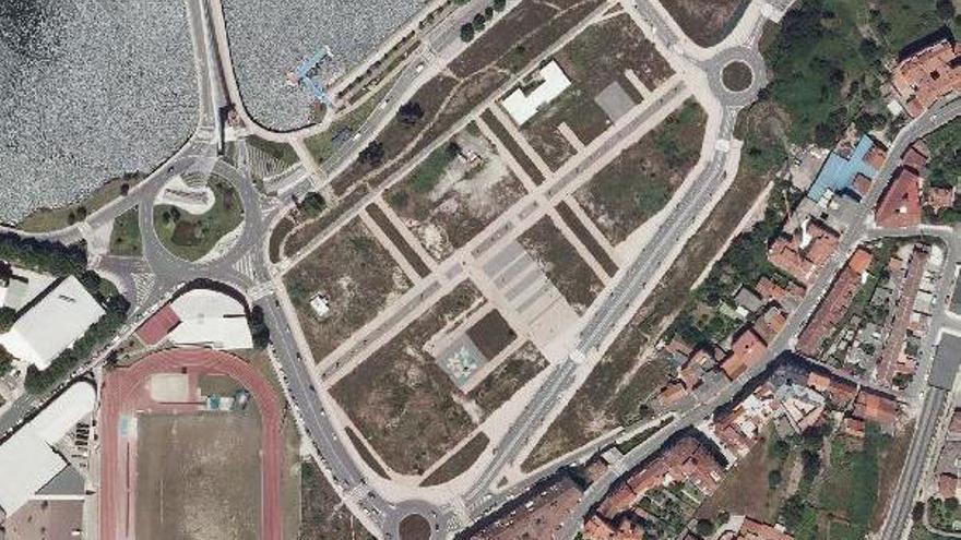 Vista aérea de las parcelas ya urbanizadas en los antiguos terrenos de Tafisa.