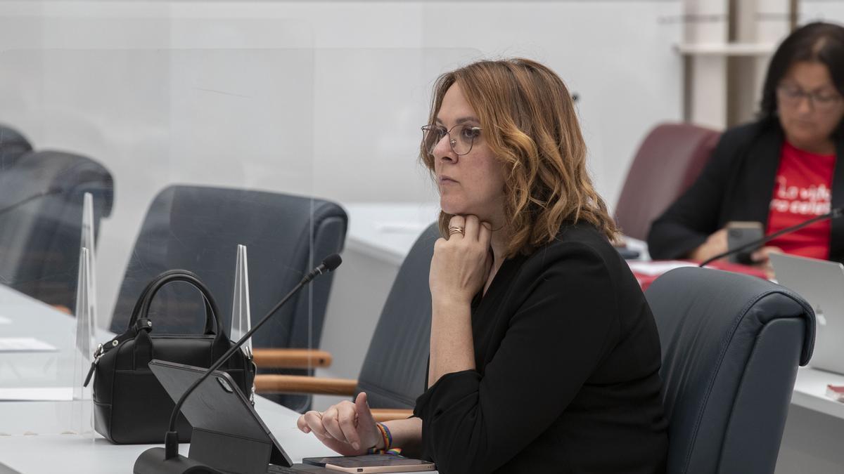 Isabel Franco, en la Asamblea.