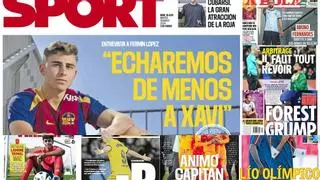 El Barça se ve con otros ojos, lío olímpico con España y "hay que revisar el VAR", en las portadas de hoy