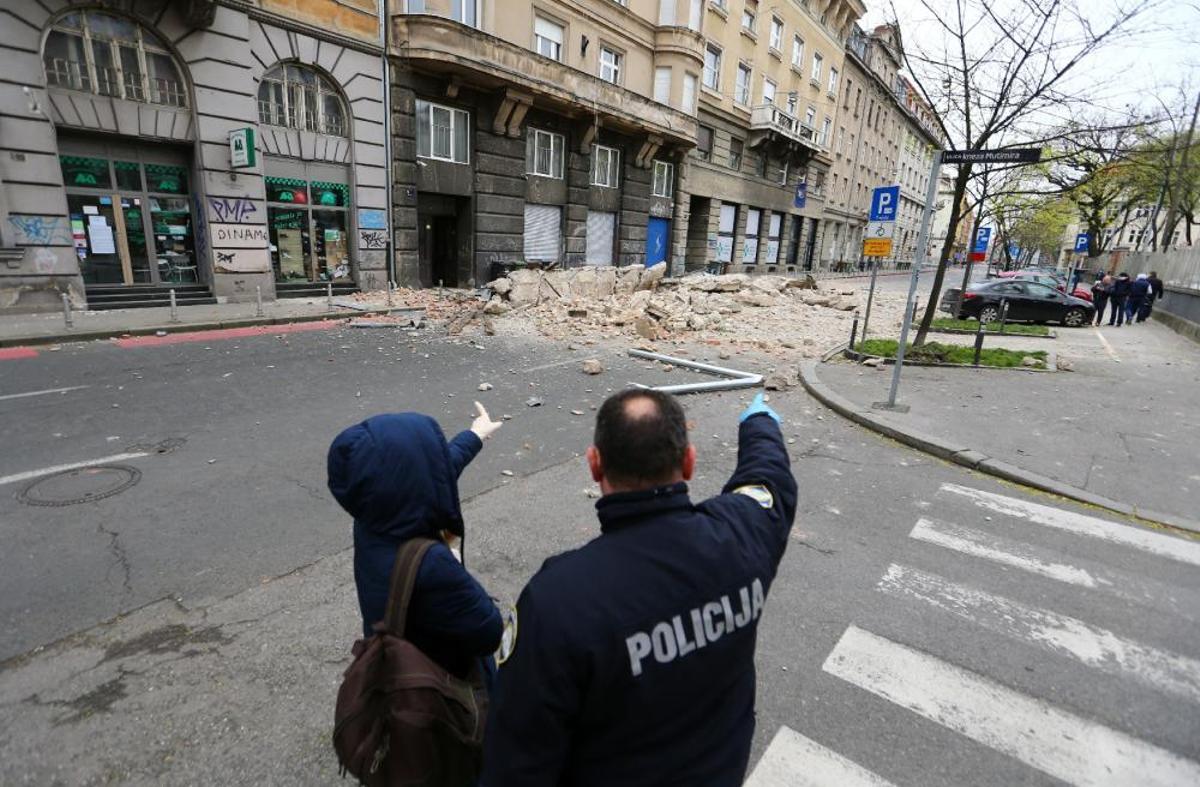 Destrucció a Zagreb per una sèrie de terratrèmols