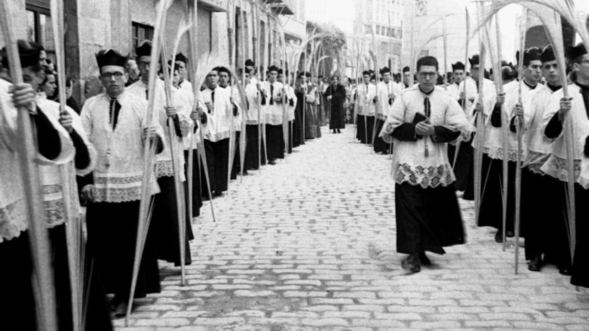 Procesión de las palmas, años 50