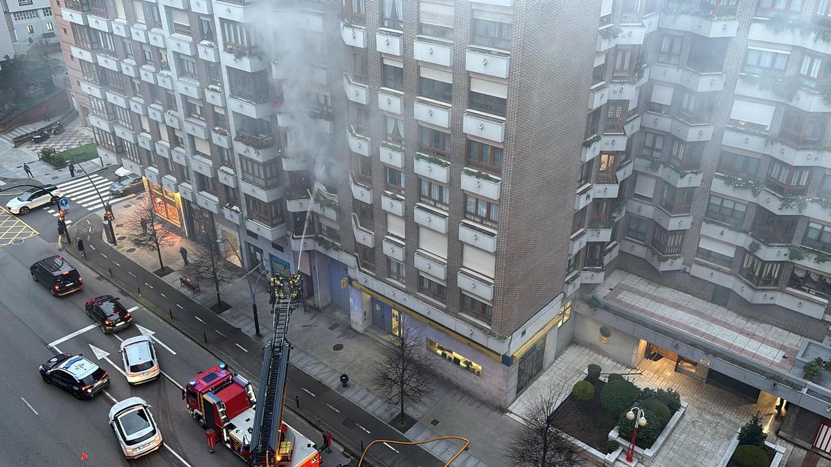 Incendio en Gijón