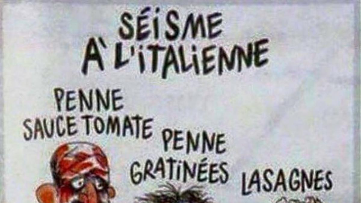 La viñeta de 'Charlie Hebdo' sobre el terremoto de Italia