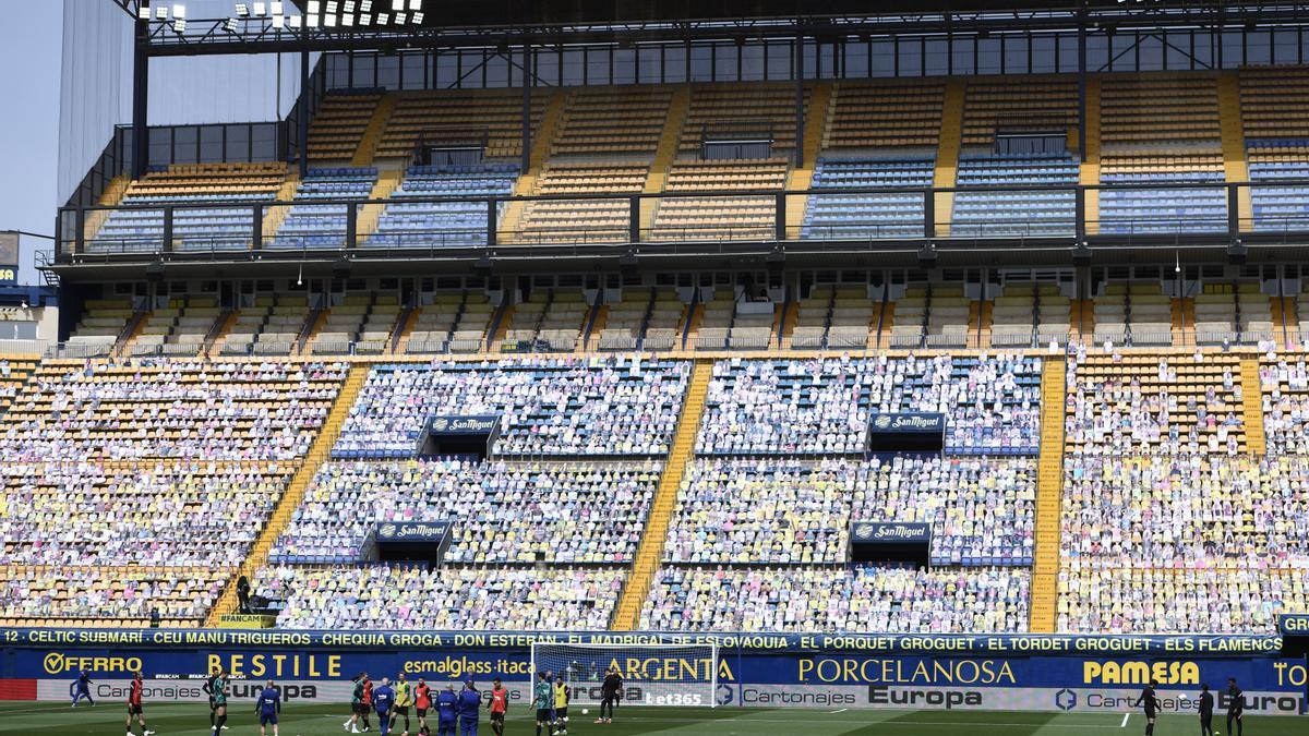 Imagen de un Estadio de la Cerámica sin público, como los últimos casi 14 meses, antes de la disputa del Villarreal-Barcelona, el pasado domingo.