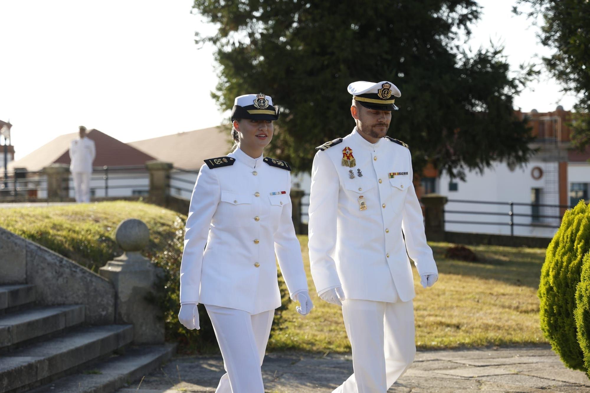 Leonor conoce de primera mano la Escuela Naval de Marín