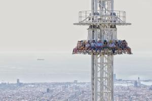 El Tibidabo inaugura Merlí, la nueva atracción de caída libre del parque de atracciones