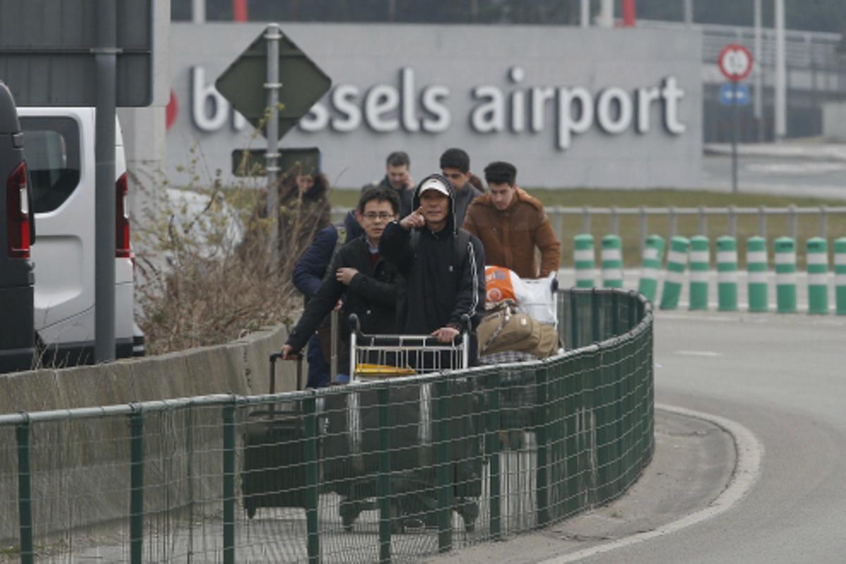 Imatges de l’atemptat a l’aeroport de Zaventem, a Brussel·les.