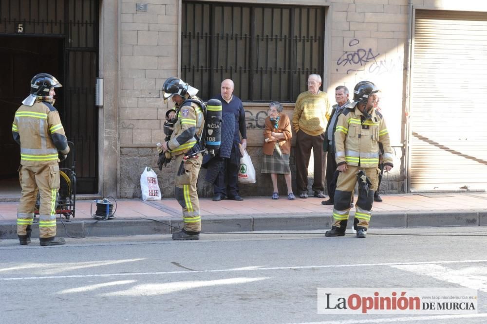 Incendio en un piso en San Andrés