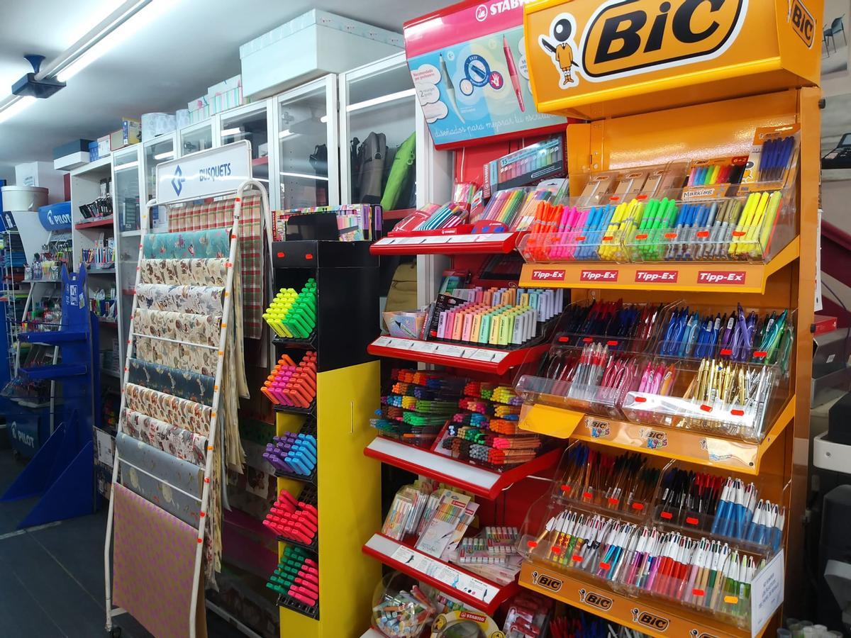 Material escolar en Papelería Machado, en la tienda de la calle Toro.