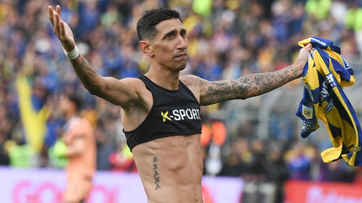 Ángel Di María marcó en su regreso a Rosario Central