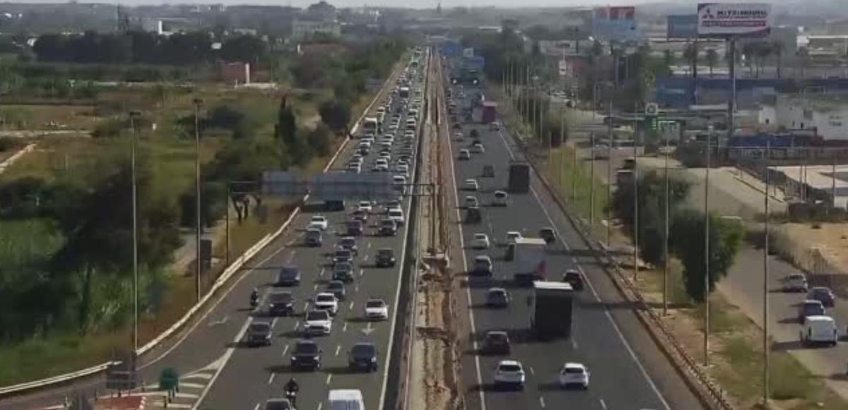 Imagen de la entrada de Valencia por la V-31 en Albal