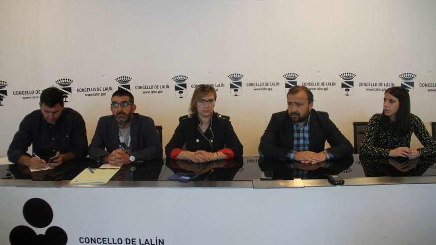 Casares, Vilariño, Varela, Cuiña y Peña expusieron ayer las propuestas fiscales para 2017.