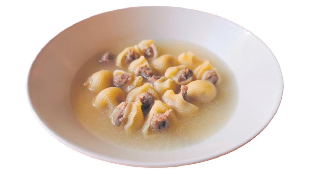 Sopa farcida de Nadal