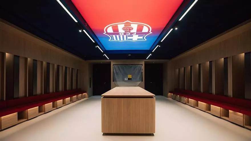 El nuevo vestuario del Barça, listo para el inicio de temporada en el Spotify Camp Nou