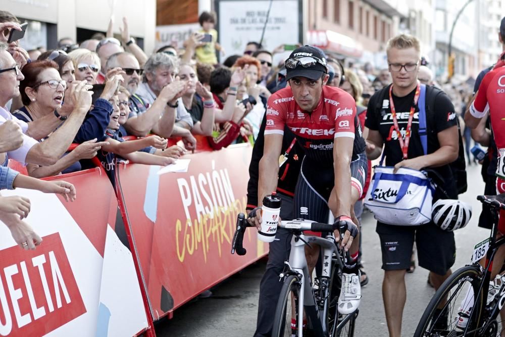 Llegada de la Vuelta a España al Muro de San Lorenzo