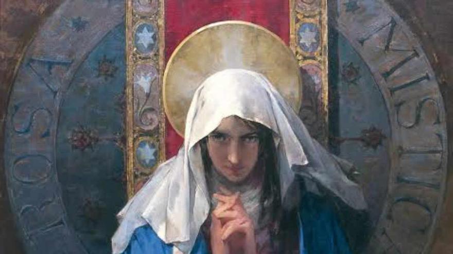 'La rosa mística' de Laporta: el tesoro del MUBAG de Alicante que vincula arte, sufragismo francés y una Virgen nada convencional
