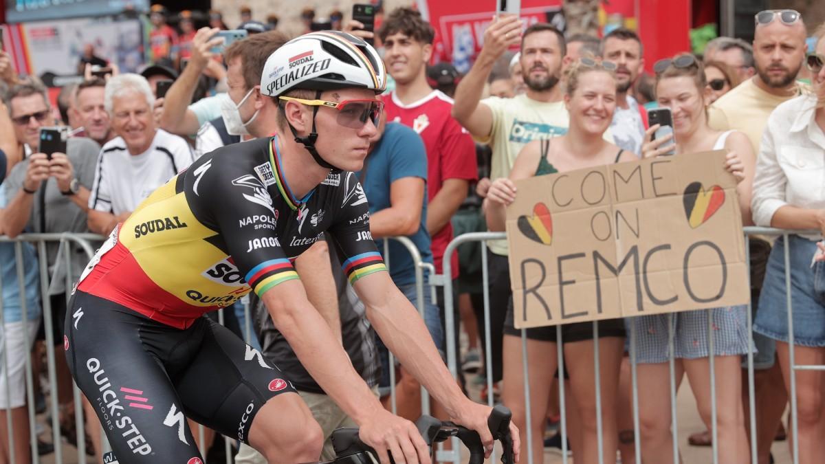 Remco Evenepoel, durante la jornada