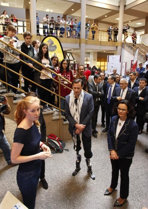 Hugh Herr visita la Escuela Politécnica de Gijón