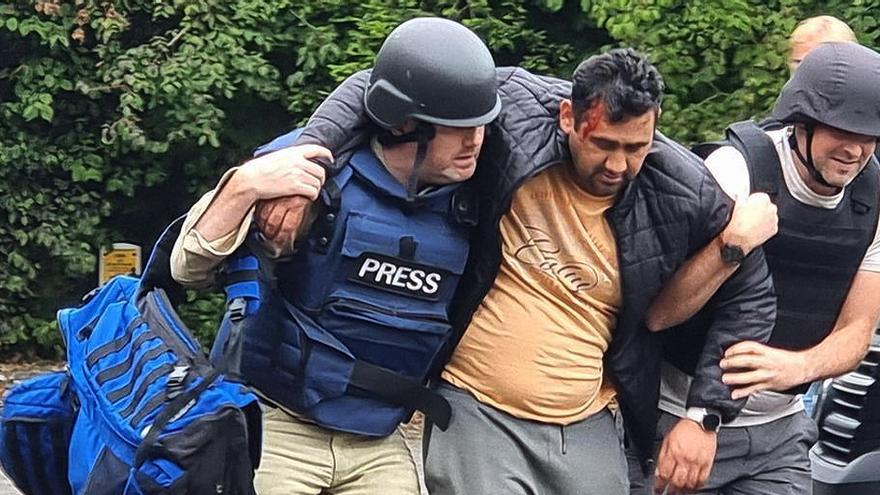 Curso de seguridad para periodistas en zonas de conflicto celebrado en Birmingham.