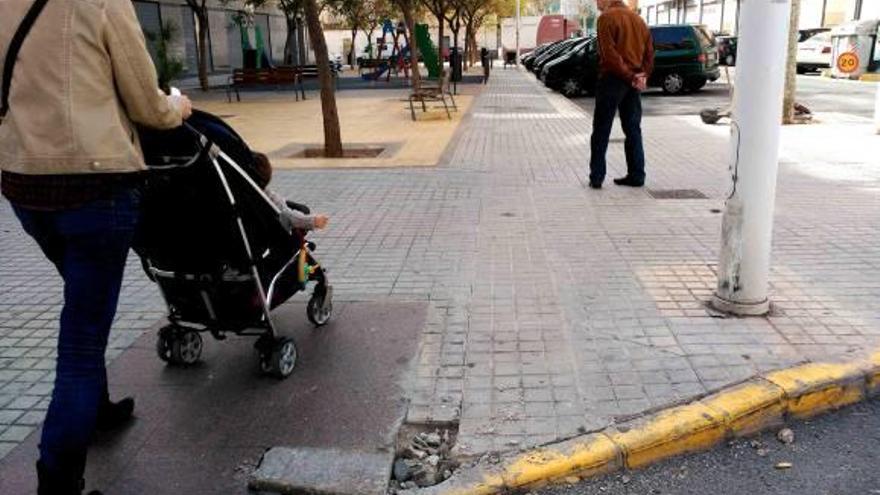 El parque en el que terminó la persecución, ayer de madrugada.