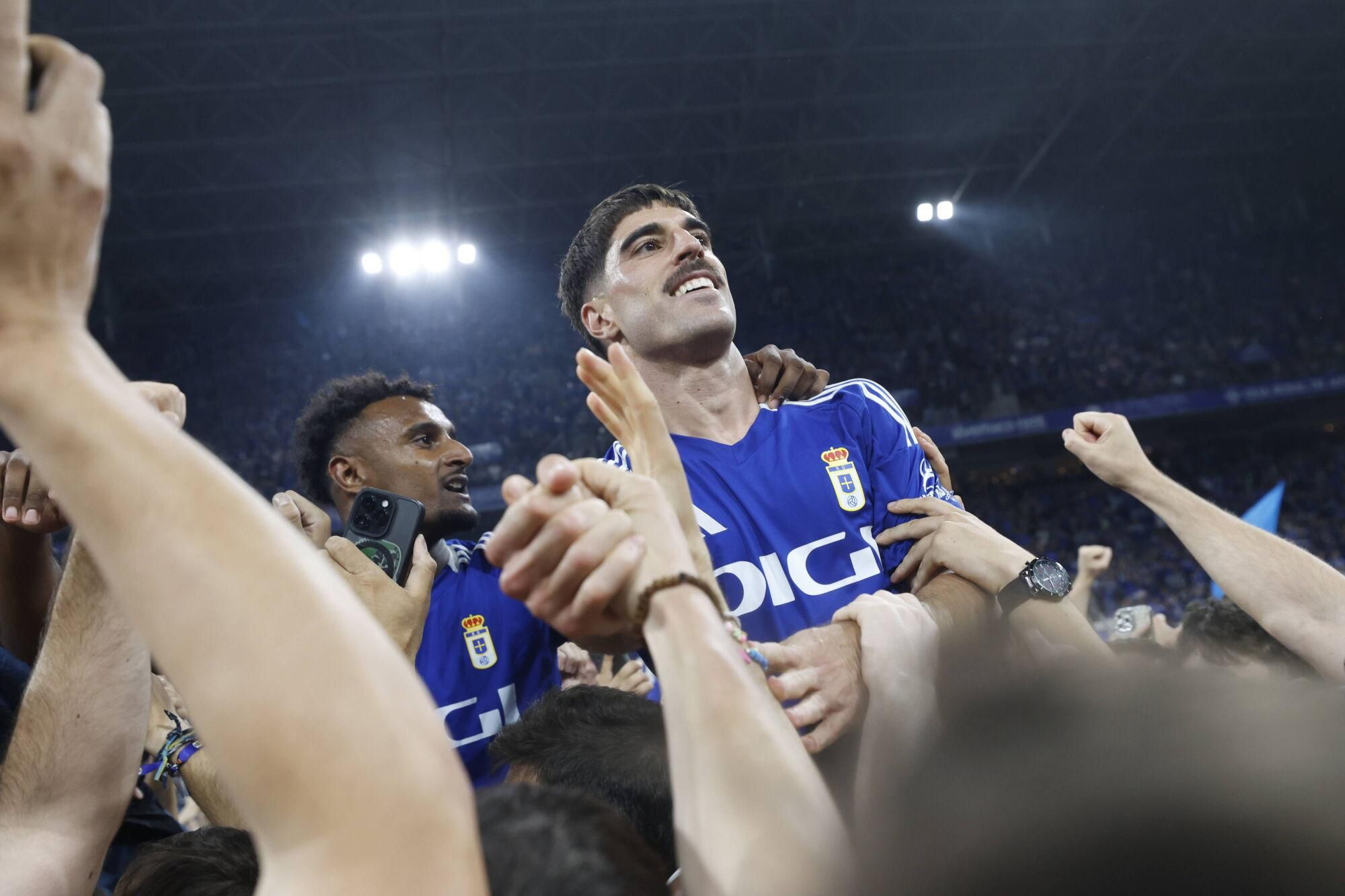 Así se vivió en el Carlos Tartiere la final del play-off entre el Real Oviedo y el Mirandés