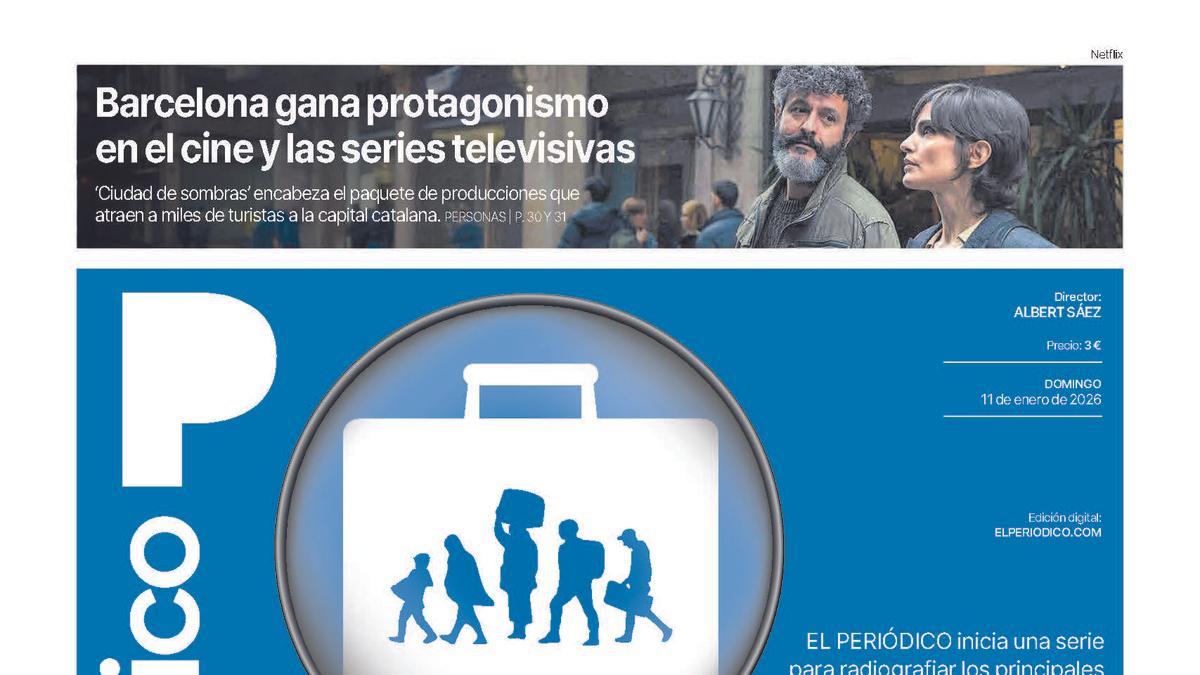 La portada de EL PERIÓDICO del 11 de enero de 2026