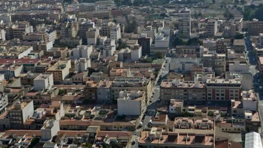 Una imagen aérea del municipio de Mutxamel.