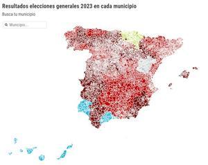 Mapa | Els resultats de les eleccions generals 2023