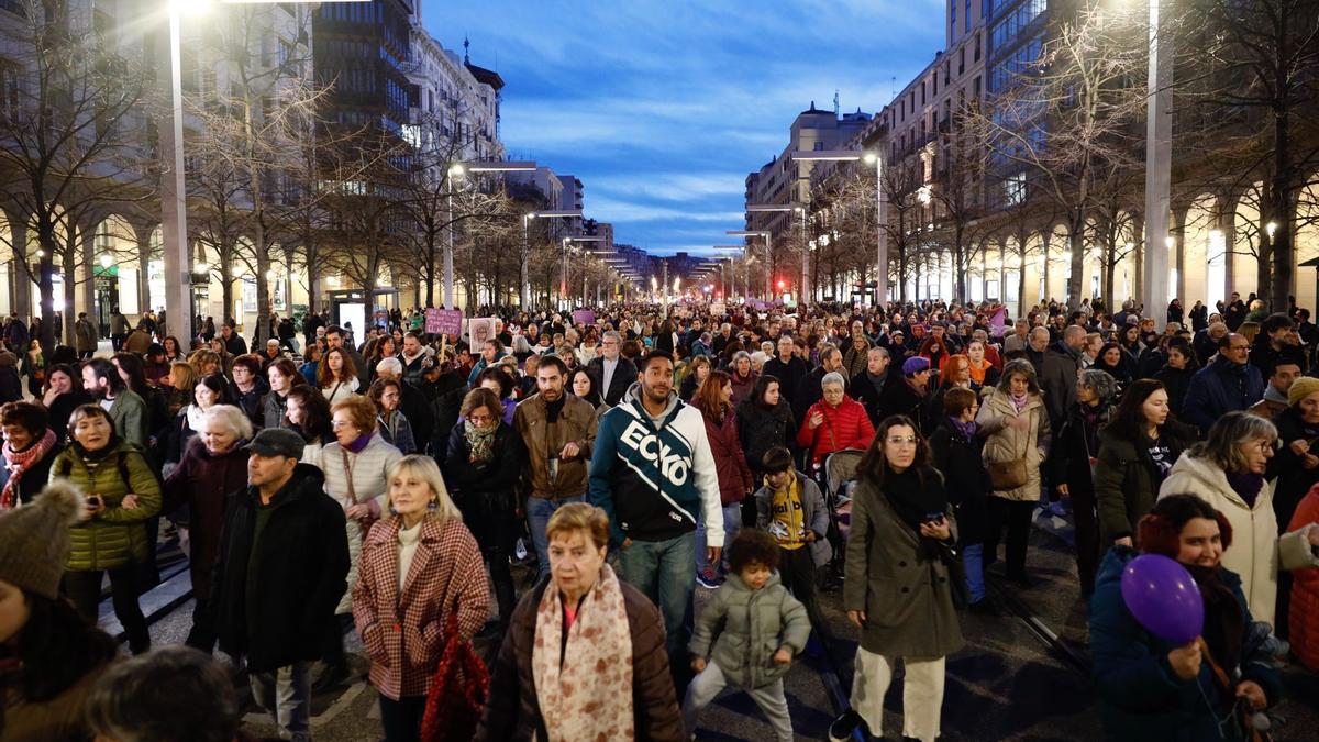 EN IMÁGENES | Manifestación del 8M 2024 en Zaragoza