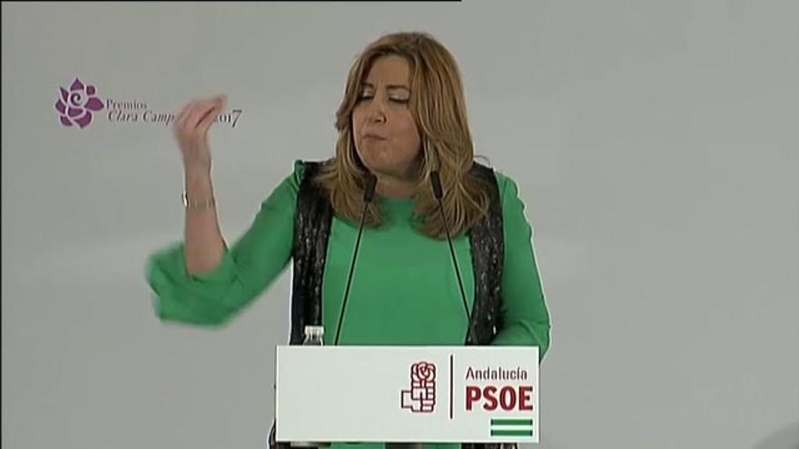 Vídeo // Susana Díaz pide un pacto de Estado contra la violencia machista “en cuatro meses”