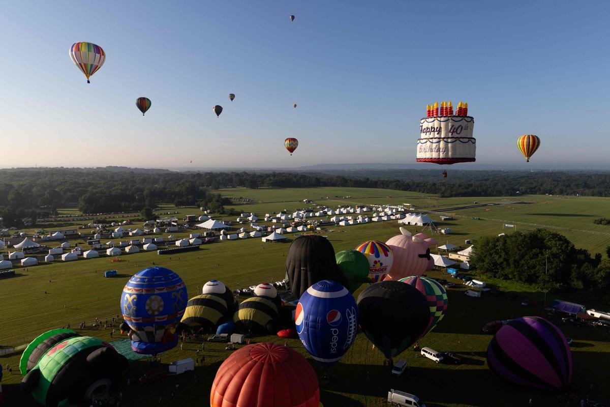 Celebran 40 años del Festival de globos aerostáticos de New Jersey