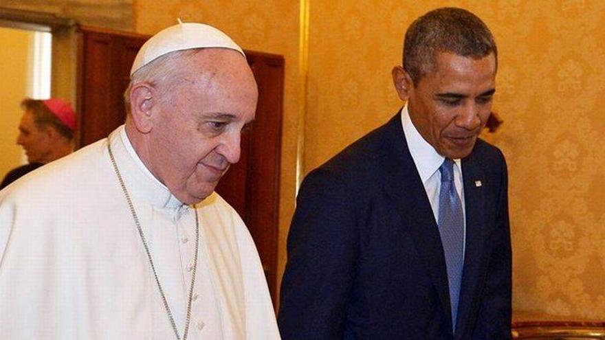 El Papa y Obama se reúnen en el Vaticano por primera vez