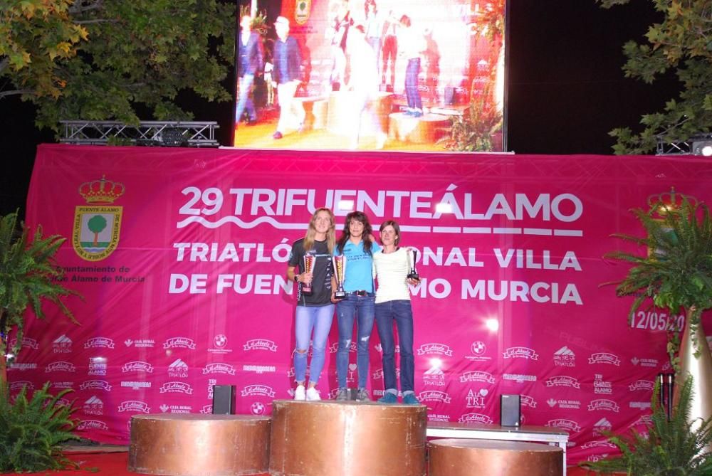 Entrega de premios del Triatlón de Fuente Álamo