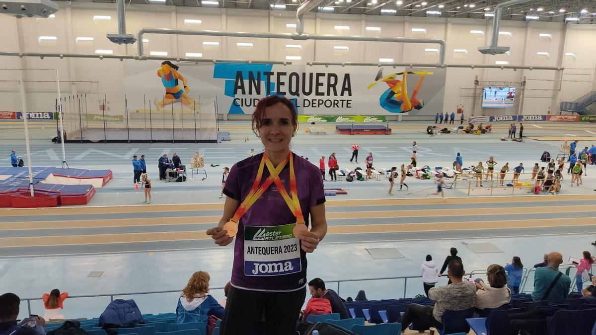 Susana Fernández, subcampeona en 3.000 metros F40.