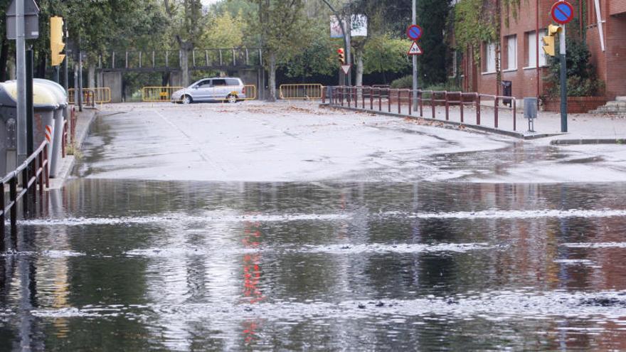 Efectes de la pluja a la ciutat de Girona