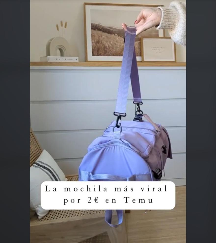 La mochila más viral para viajar vuelve a estar a un precio &#039;de risa&#039; en Temu