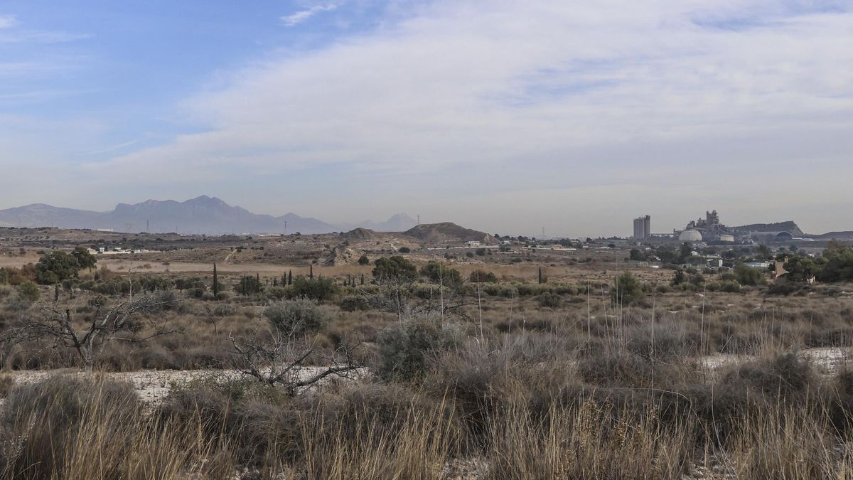 Zona entre la Cañada y Fontcalent, junto a la autovía de Alcoy, en cuyo entorno el Consell ha autorizado una planta solar.