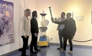 Mieres acoge una exposición dedicada a las antorchas olímpicas