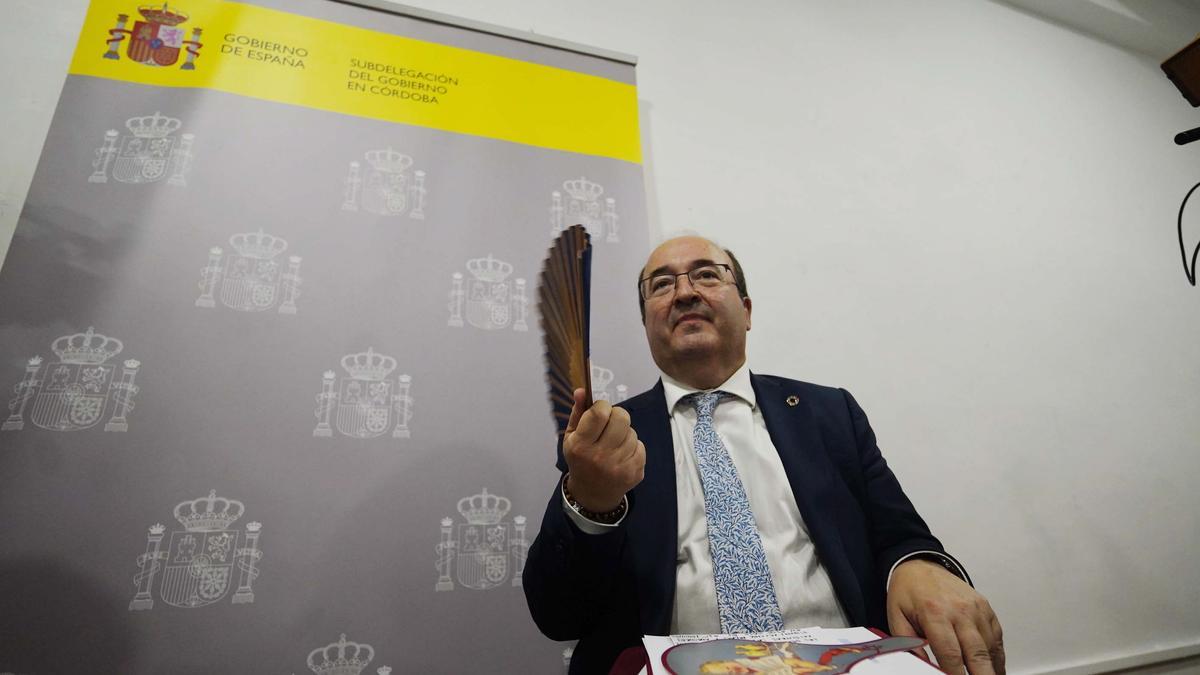 Miquel Iceta, durante su visita a Córdoba.