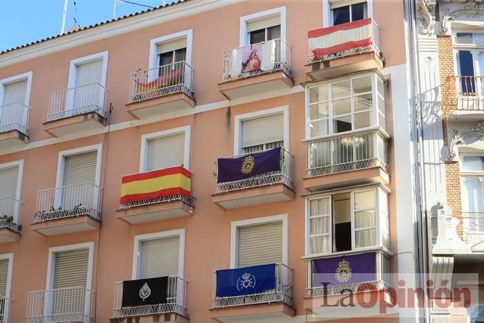 Viernes de dolores: Aplausos y salves a la patrona en Cartagena durante el confinamiento