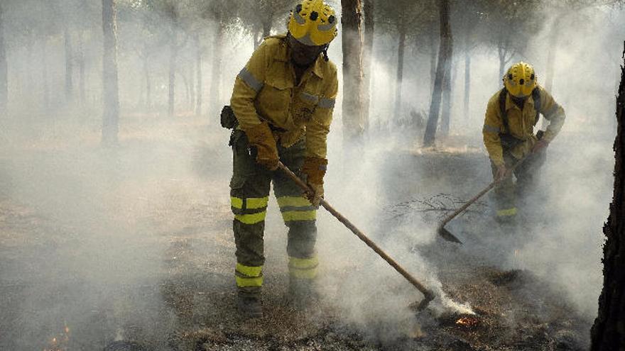 Un fuego amenaza Doñana y obliga a desalojar a 2.000 personas en Huelva
