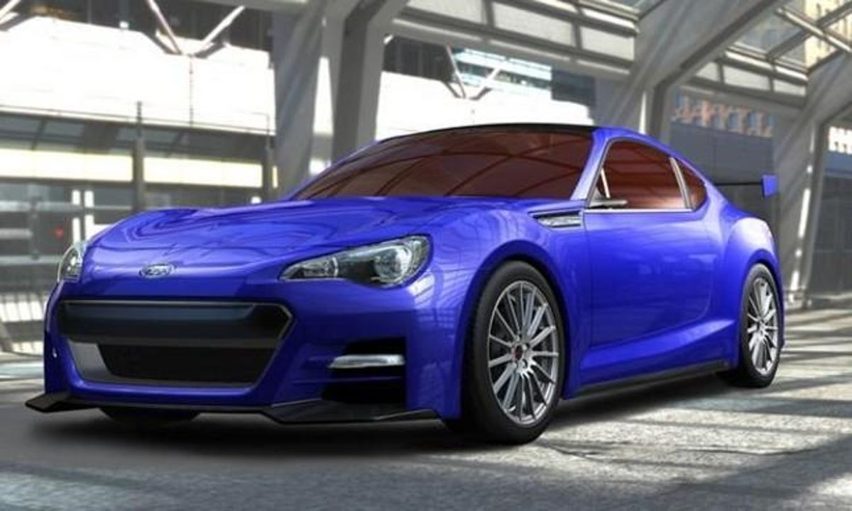 El Subaru BRZ Concept exposat a la mostra d’automòbils de Los Angeles (Estats Units).