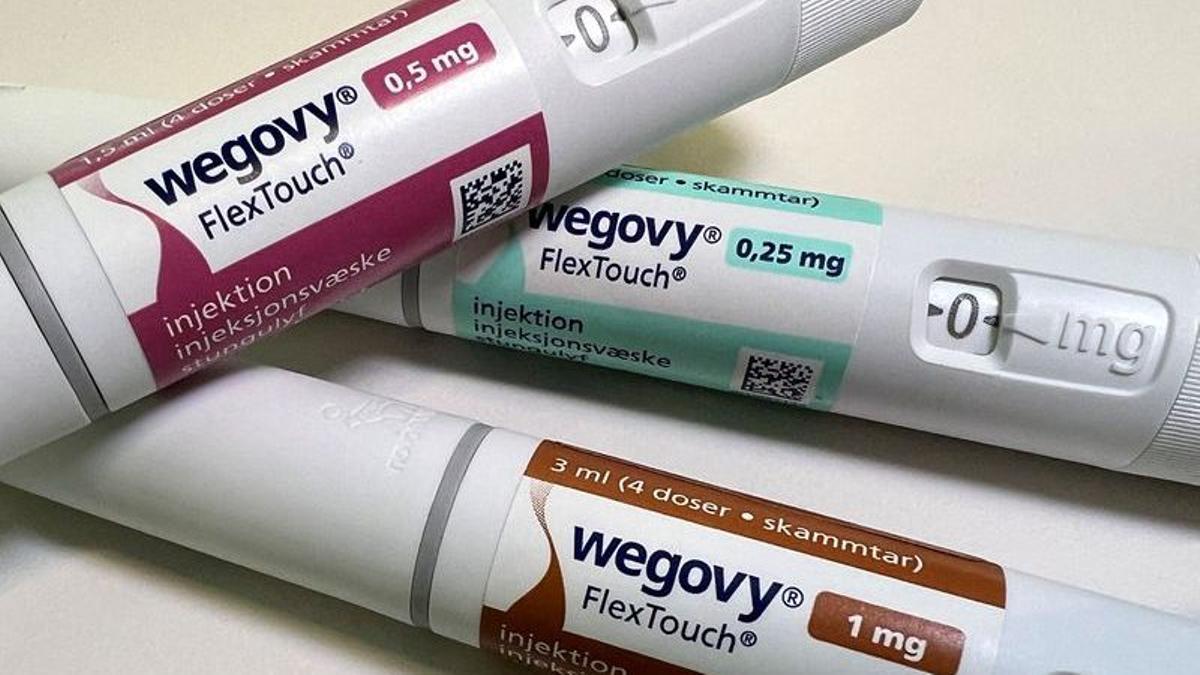 El fármaco Wegovy, muy eficaz para tratar la obesidad, y se comercializa en EEUU y algunos países de la UE.